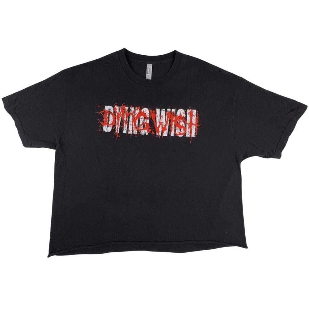 Dying Wish Watch My Promise Die T-Shirt Black Cropped XL Hardcore Band Tee